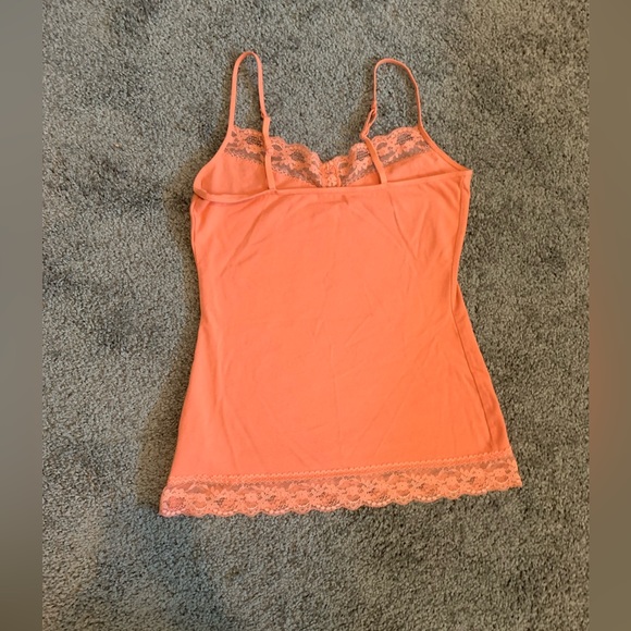 Coral adjustable strap lace tank. Size small. - Picture 6 of 8